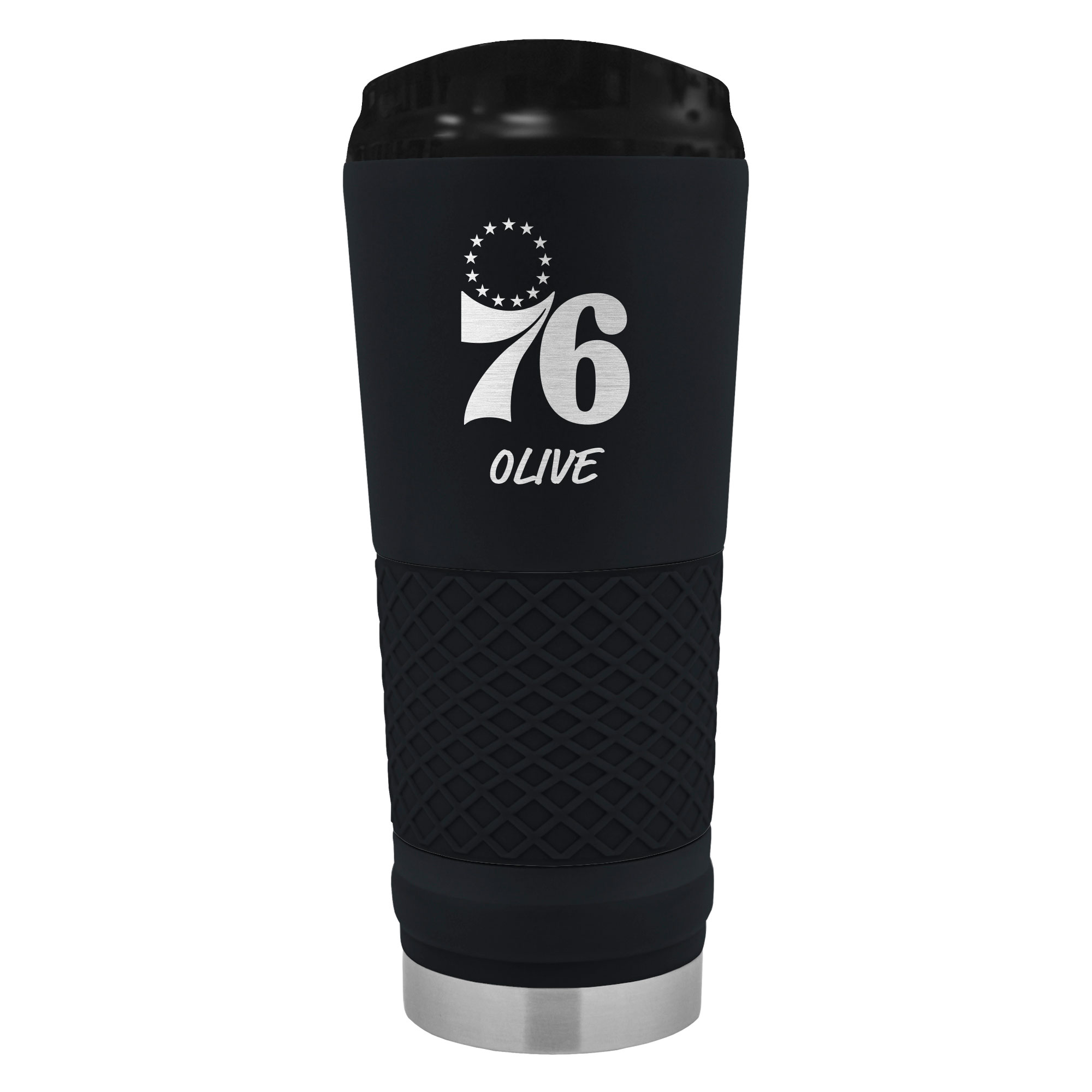 Black Philadelphia 76ers 24oz. Personalized Stealth Draft Beverage Cup