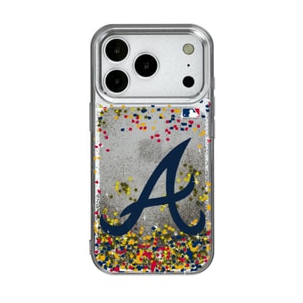 Atlanta Braves Glitter Confetti iPhone Case