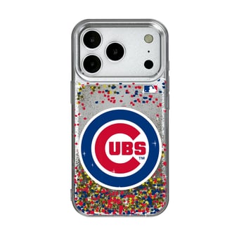 Chicago Cubs Glitter Confetti iPhone Case