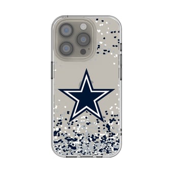 Dallas Cowboys iPhone Clear Case with Confetti Design