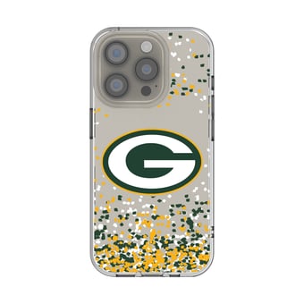 Green Bay Packers iPhone Clear Case with Confetti Design
