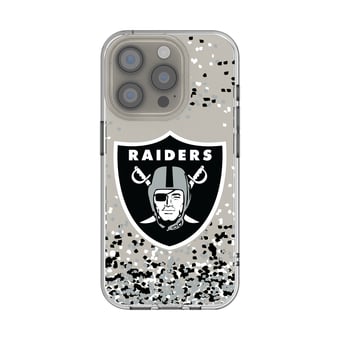 Las Vegas Raiders iPhone Clear Case with Confetti Design