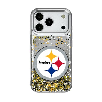 Pittsburgh Steelers iPhone Glitter Case with Confetti Design