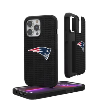 New England Patriots iPhone Rugged Case with Text Design