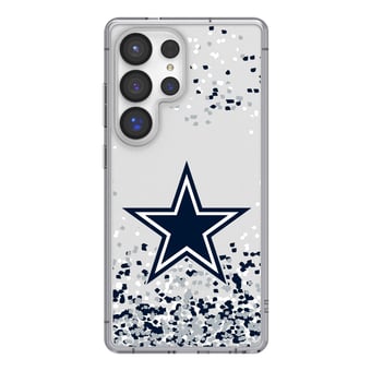 Dallas Cowboys Galaxy Clear Case with Confetti Design