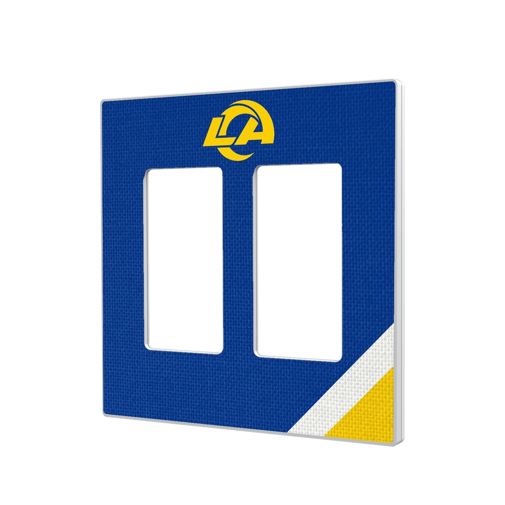 Los Angeles Rams Diagonal Stripe Double Rocker Light Switch Plate Los Angeles Rams Diagonal Stripe Double Rocker Light Switch Plate