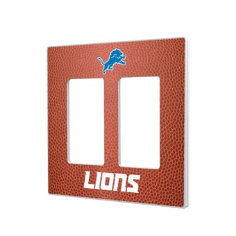 Detroit Lions Football Design Double Rocker Light Switch Plate