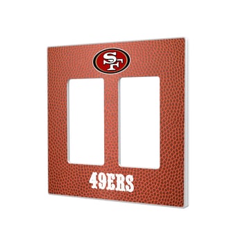 San Francisco 49ers Football Design Double Rocker Light Switch Plate