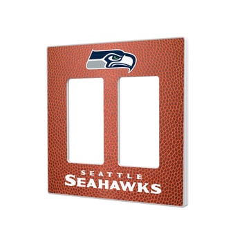 Seattle Seahawks Football Design Double Rocker Light Switch Plate
