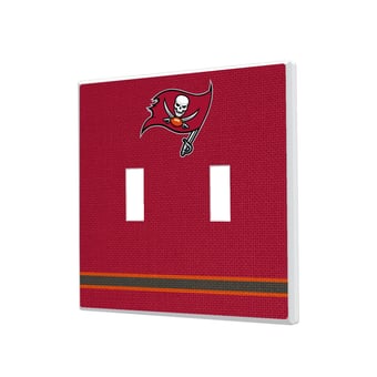 Tampa Bay Buccaneers Stripe Double Toggle Light Switch Plate