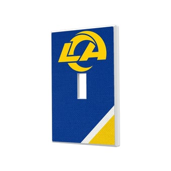 Los Angeles Rams Diagonal Stripe Single Toggle Light Switch Plate