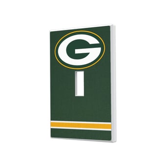 Green Bay Packers Stripe Single Toggle Light Switch Plate