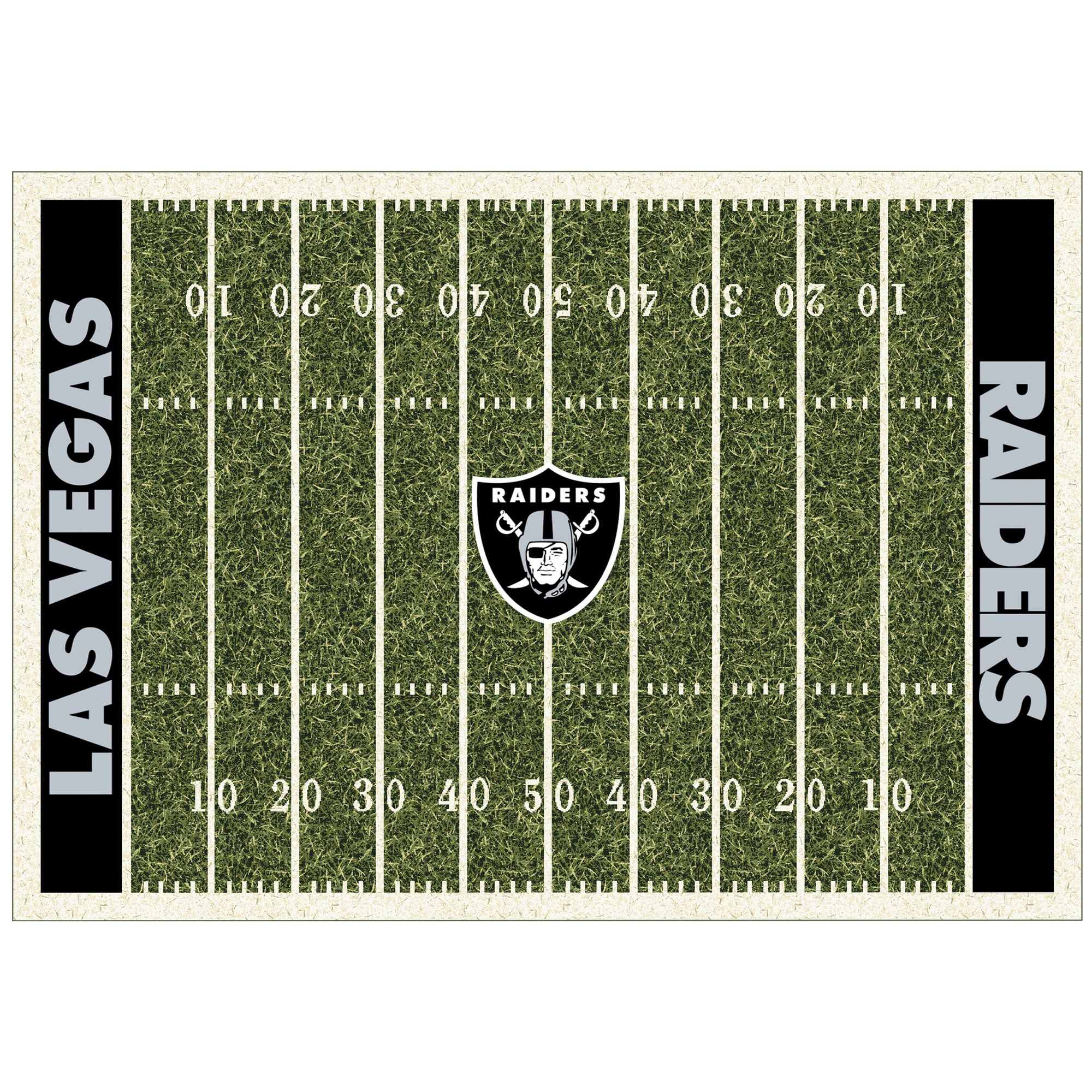Imperial Las Vegas Raiders 5’4” x 7’8” Home Field Rug Imperial Las Vegas Raiders 5’4” x 7’8” Home Field Rug