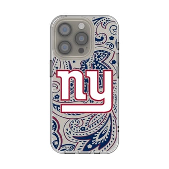 New York Giants iPhone Clear Paisley Design Case