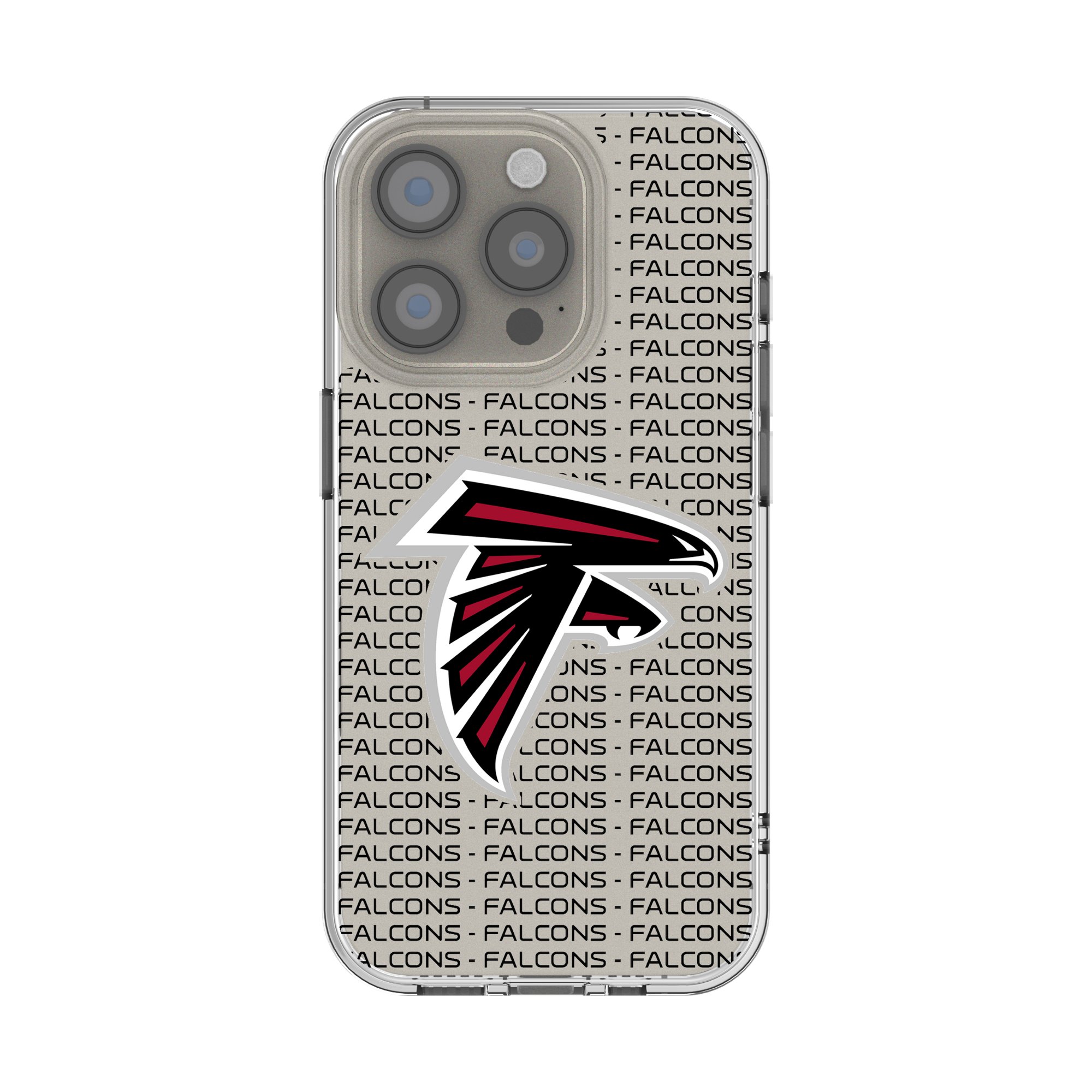 Atlanta Falcons iPhone Clear Text Backdrop Design Case Atlanta Falcons iPhone Clear Text Backdrop Design Case