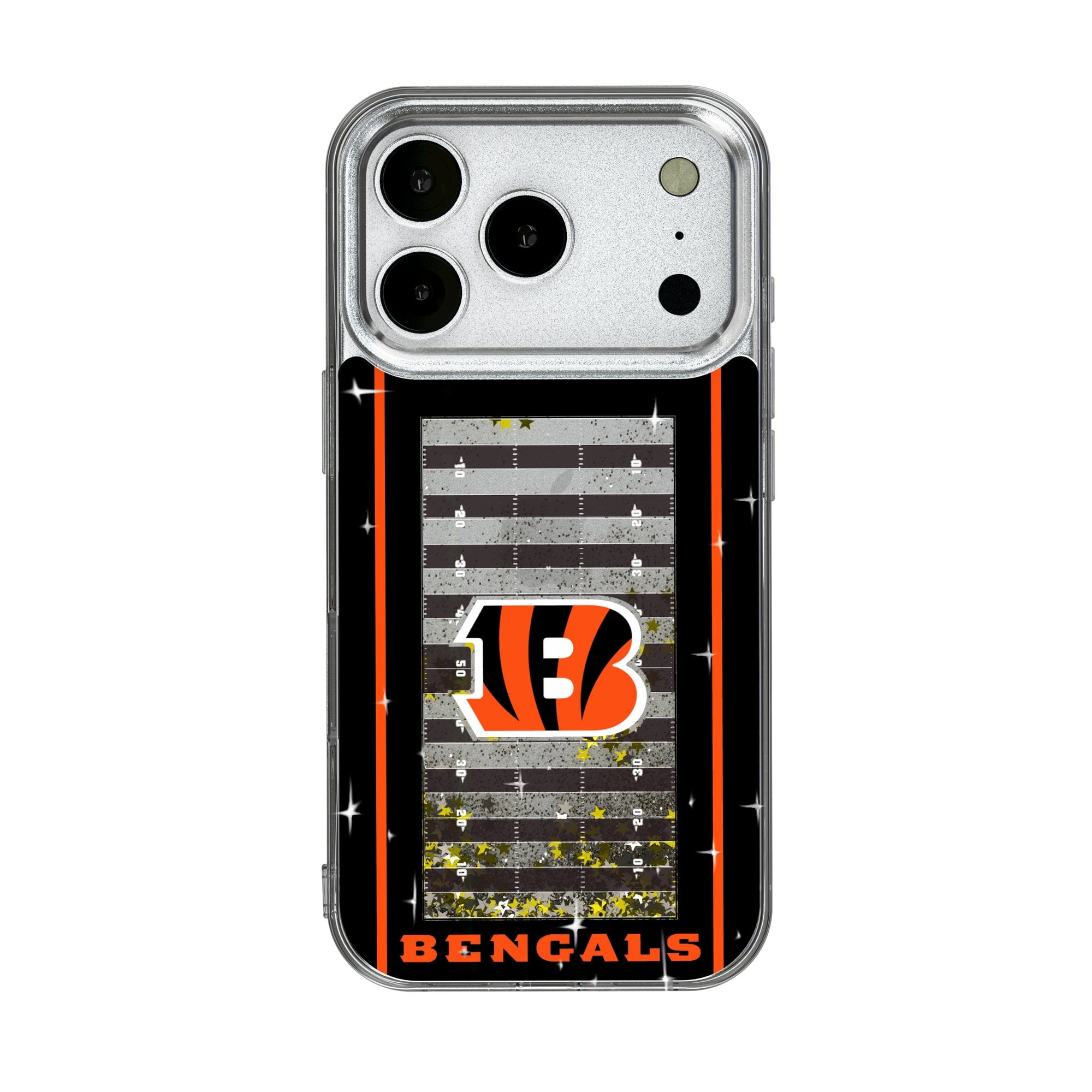 Cincinnati Bengals iPhone Field Design Glitter Case
