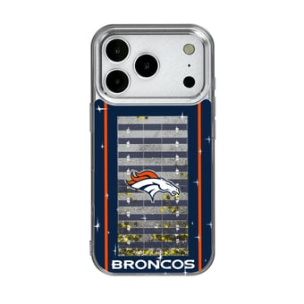Denver Broncos iPhone Field Design Glitter Case