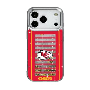 Kansas City Chiefs iPhone Field Design Glitter Case