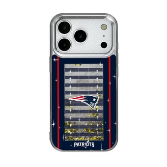 New England Patriots iPhone Field Design Glitter Case