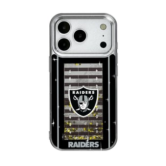 Las Vegas Raiders iPhone Field Design Glitter Case