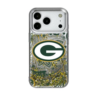 Green Bay Packers iPhone Paisley Design Glitter Case