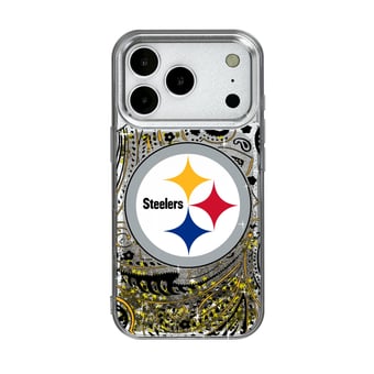 Pittsburgh Steelers iPhone Paisley Design Glitter Case