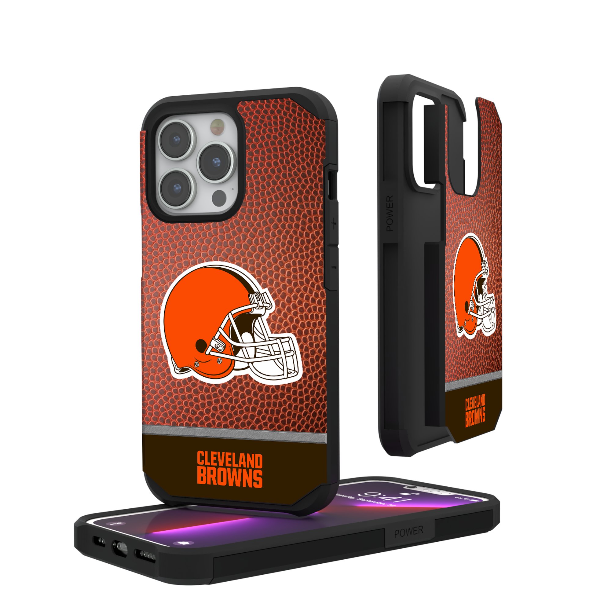 Cleveland Browns iPhone Rugged Wordmark Design Case