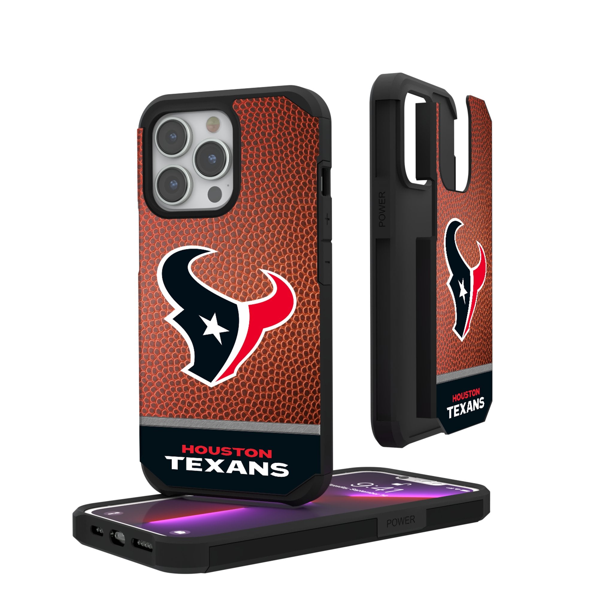 Houston Texans iPhone Rugged Wordmark Design Case