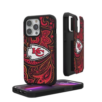 Kansas City Chiefs iPhone Rugged Paisley Design Case