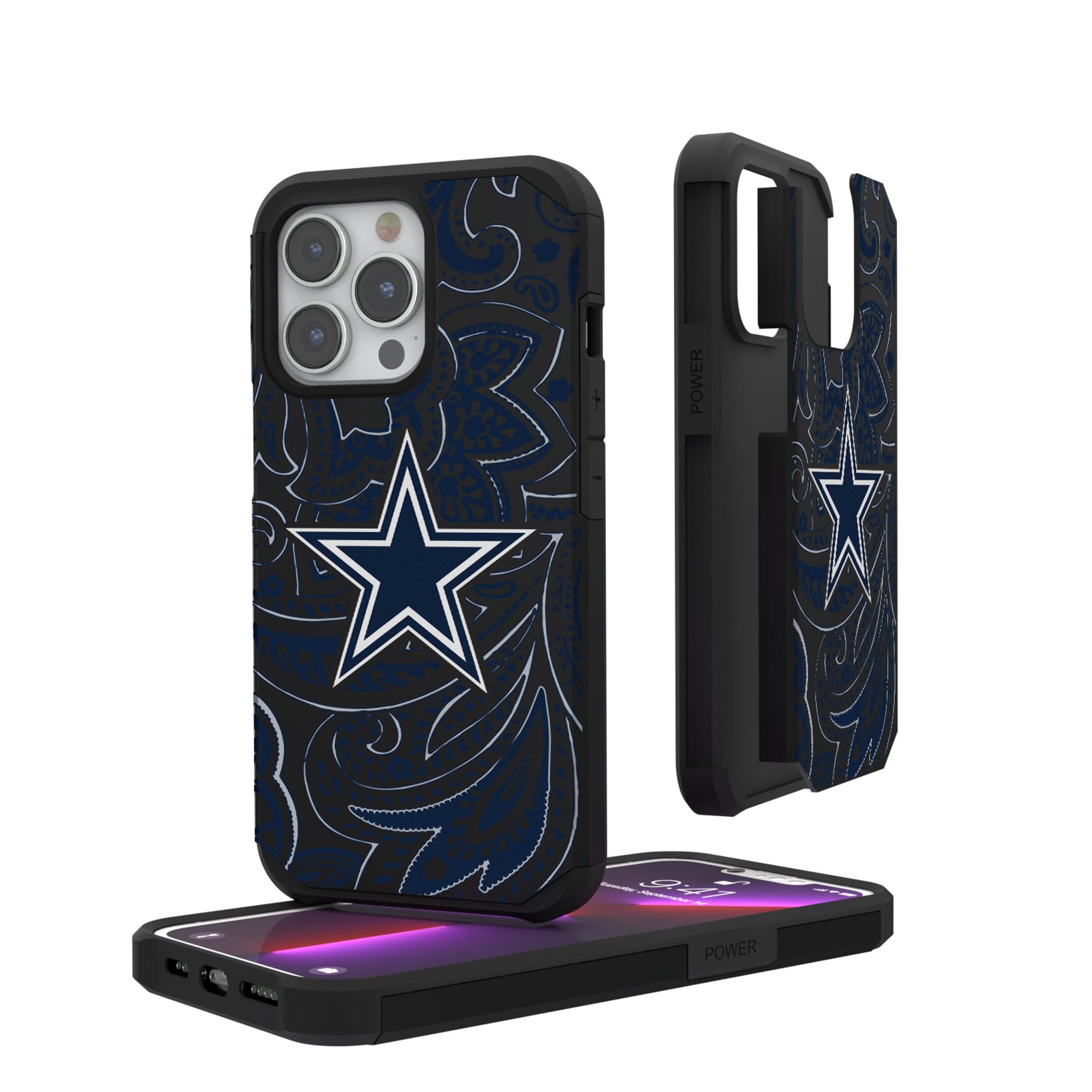 Dallas Cowboys iPhone Rugged Paisley Design Case