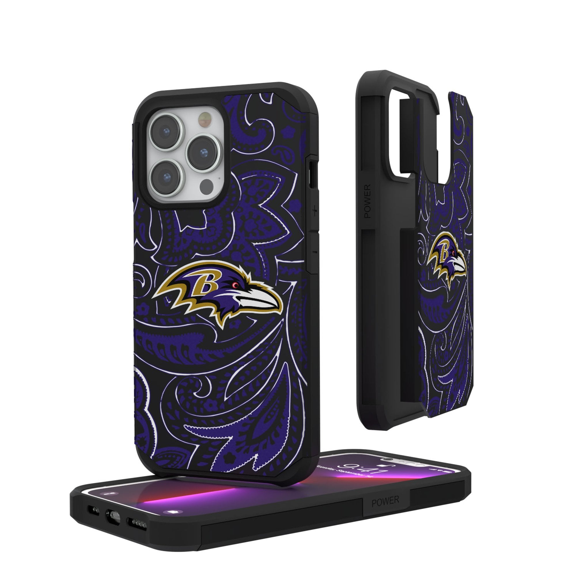 Baltimore Ravens iPhone Rugged Paisley Design Case Baltimore Ravens iPhone Rugged Paisley Design Case