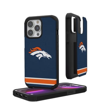 Denver Broncos iPhone Rugged Stripe Design Case