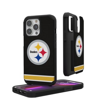 Pittsburgh Steelers iPhone Rugged Stripe Design Case