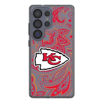 Kansas City Chiefs Galaxy Clear Paisley Design Case