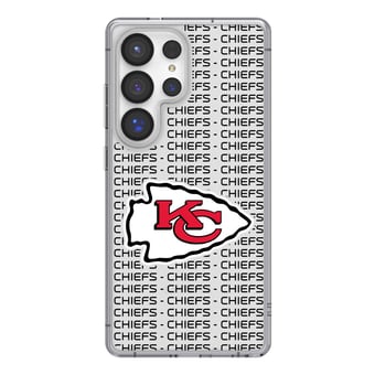 Kansas City Chiefs Galaxy Clear Text Backdrop Design Case