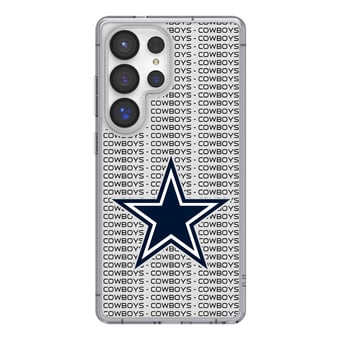 Dallas Cowboys Galaxy Clear Text Backdrop Design Case