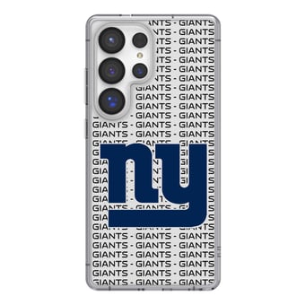 New York Giants Galaxy Clear Text Backdrop Design Case