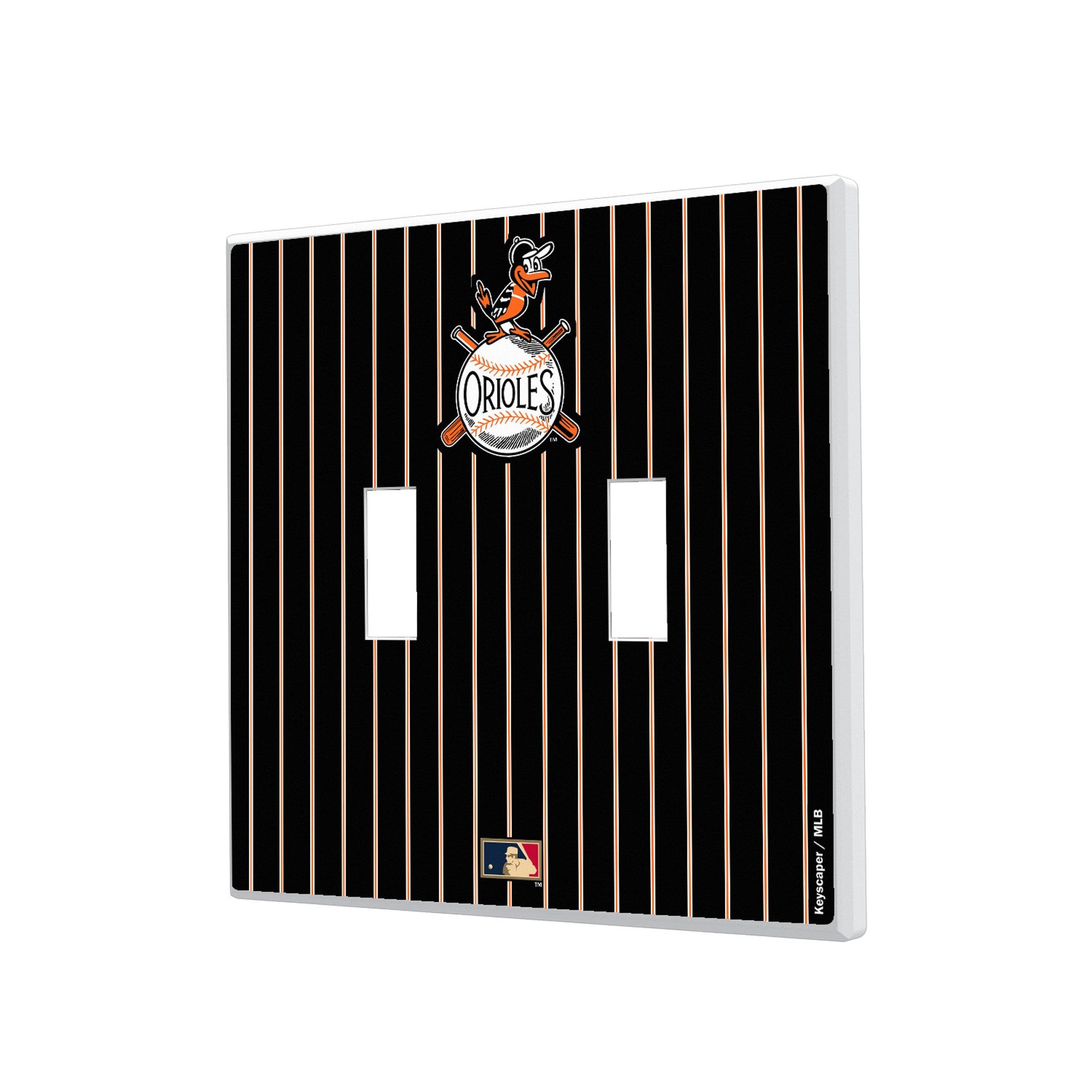 Baltimore Orioles 1954-1963 Cooperstown Pinstripe Double Toggle Light Switch Plate
