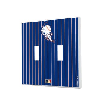 New York Mets 2014 Cooperstown Pinstripe Double Toggle Light Switch Plate