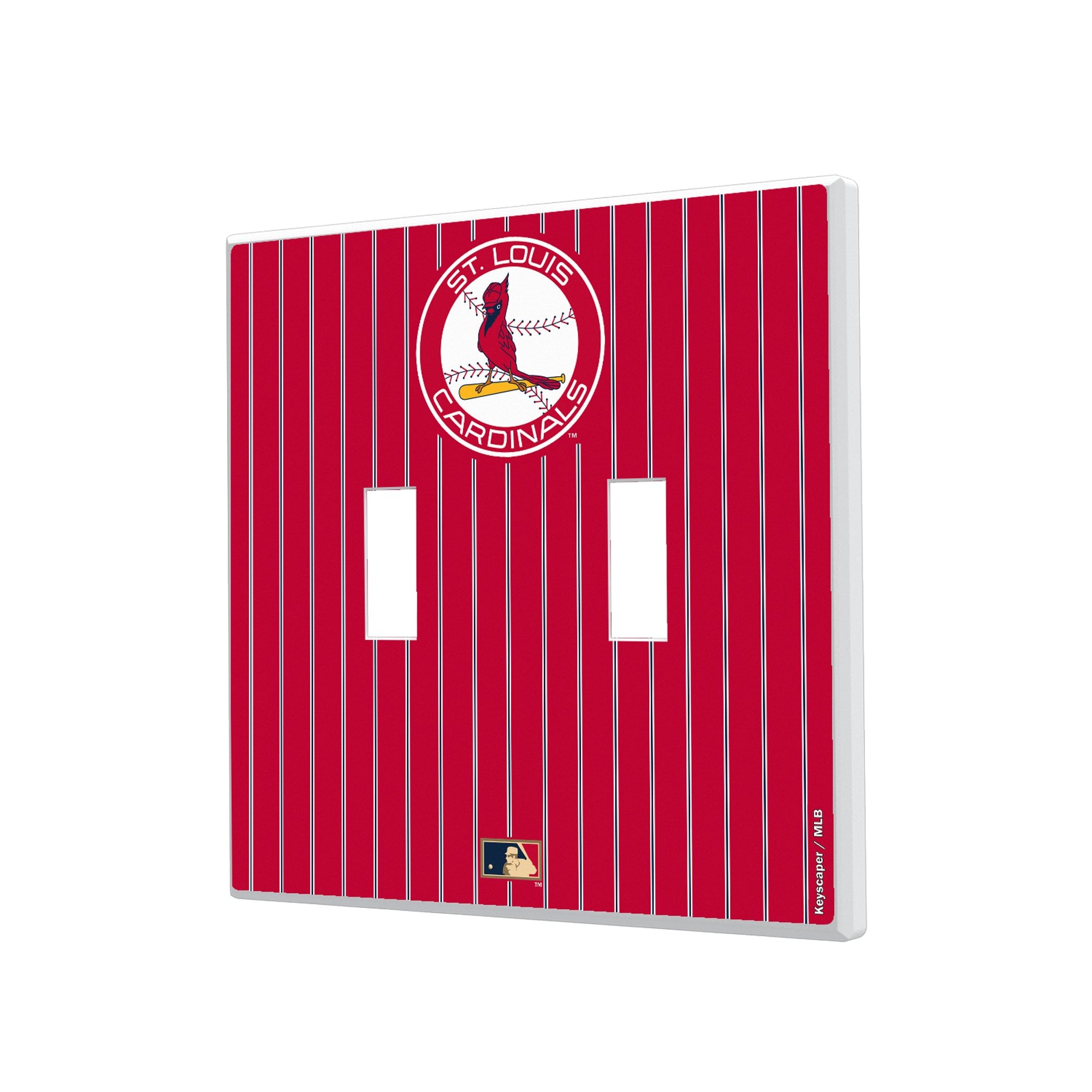 St. Louis Cardinals 1966-1997 Cooperstown Pinstripe Double Toggle Light Switch Plate