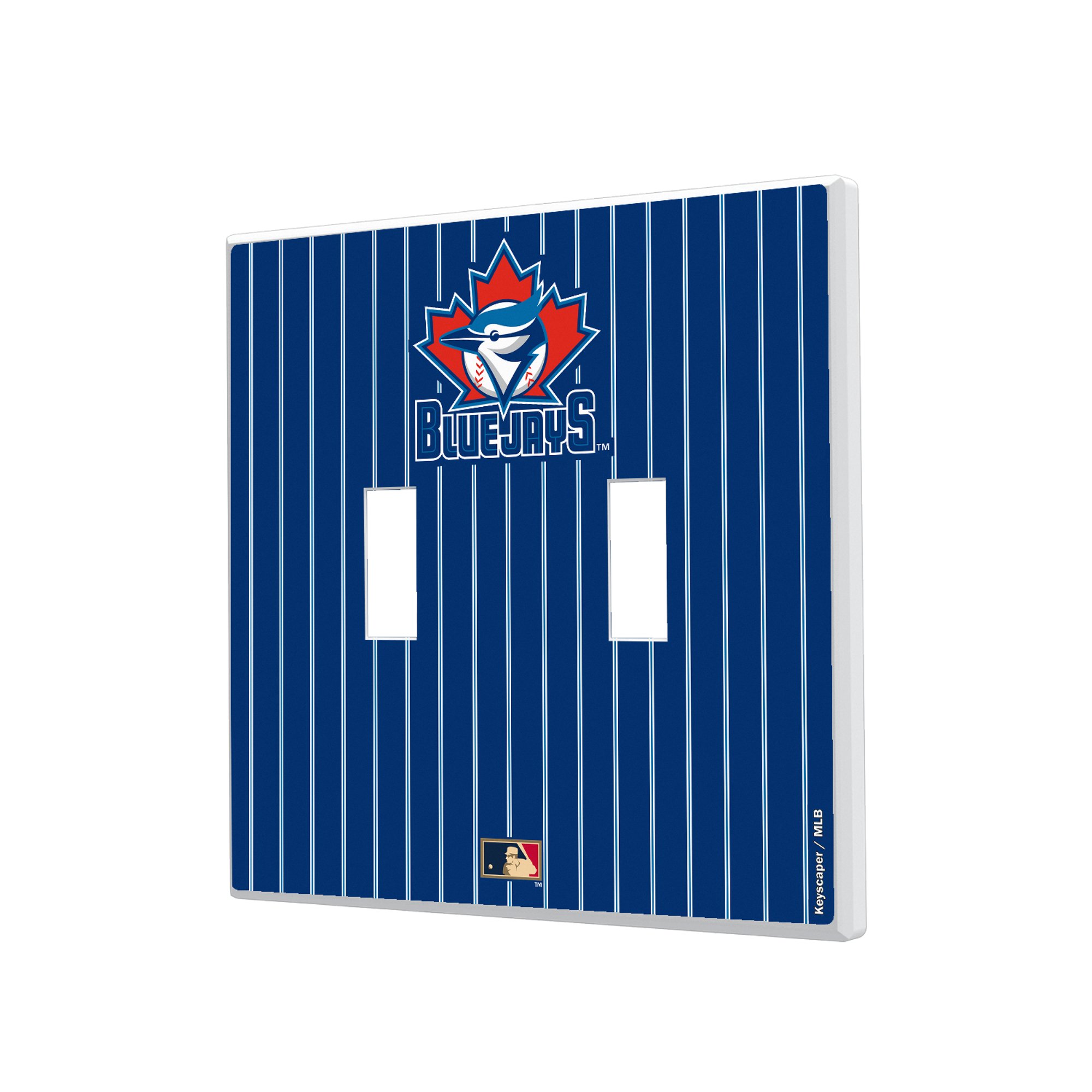 Toronto Blue Jays 1997-2002 Cooperstown Pinstripe Double Toggle Light Switch Plate