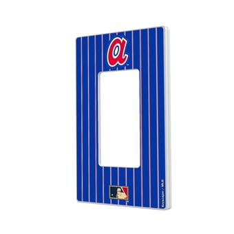 Atlanta Braves 1972-1980 Cooperstown Pinstripe Single Rocker Light Switch Plate