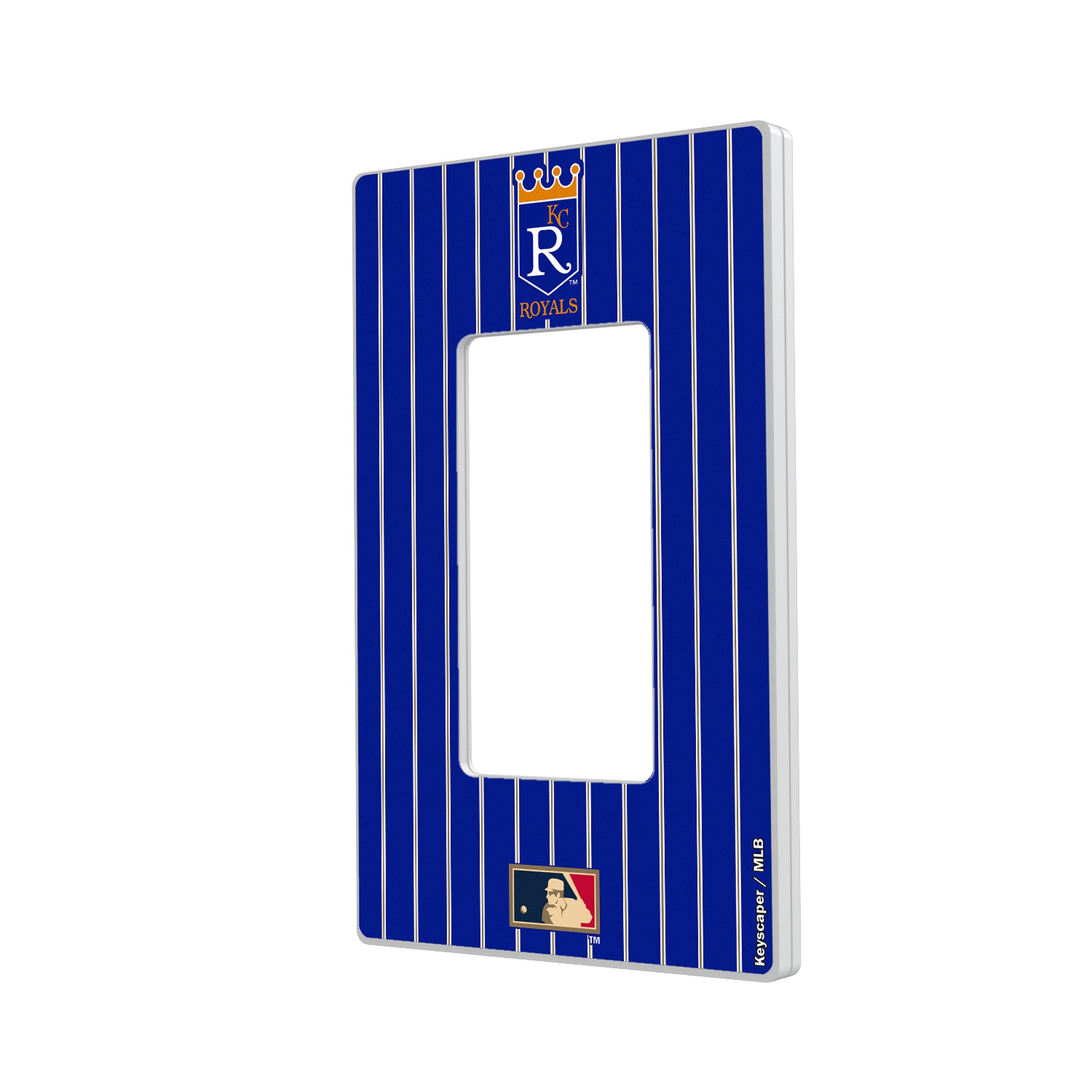 Kansas City Royals 1969-1978 Cooperstown Pinstripe Single Rocker Light Switch Plate