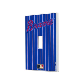 Atlanta Braves 2012 Cooperstown Pinstripe Single Toggle Light Switch Plate