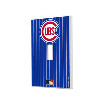 Chicago Cubs 1948-1956 Cooperstown Pinstripe Single Toggle Light Switch Plate