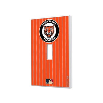 Detroit Tigers 1961-1963 Cooperstown Pinstripe Single Toggle Light Switch Plate