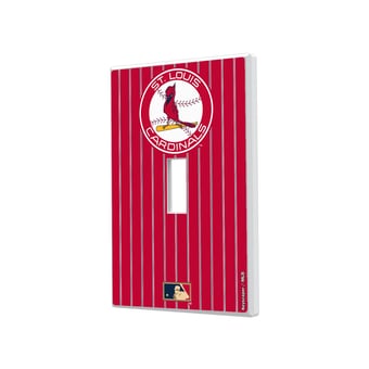St. Louis Cardinals 1966-1997 Cooperstown Pinstripe Single Toggle Light Switch Plate