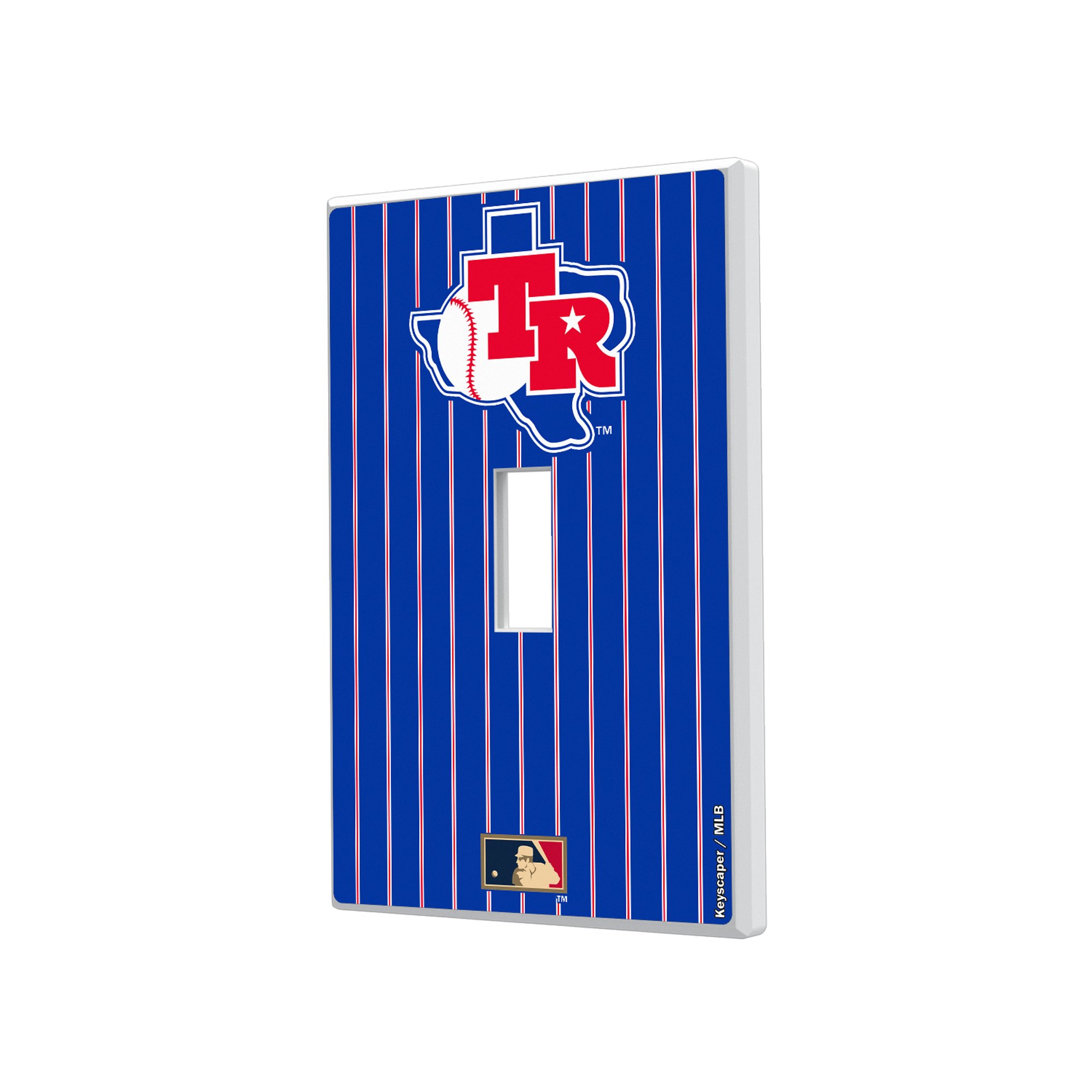 Texas Rangers 1981-1983 Cooperstown Pinstripe Single Toggle Light Switch Plate
