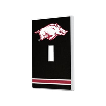 Arkansas Razorbacks Stripe Design Single Toggle Light Switch Plate