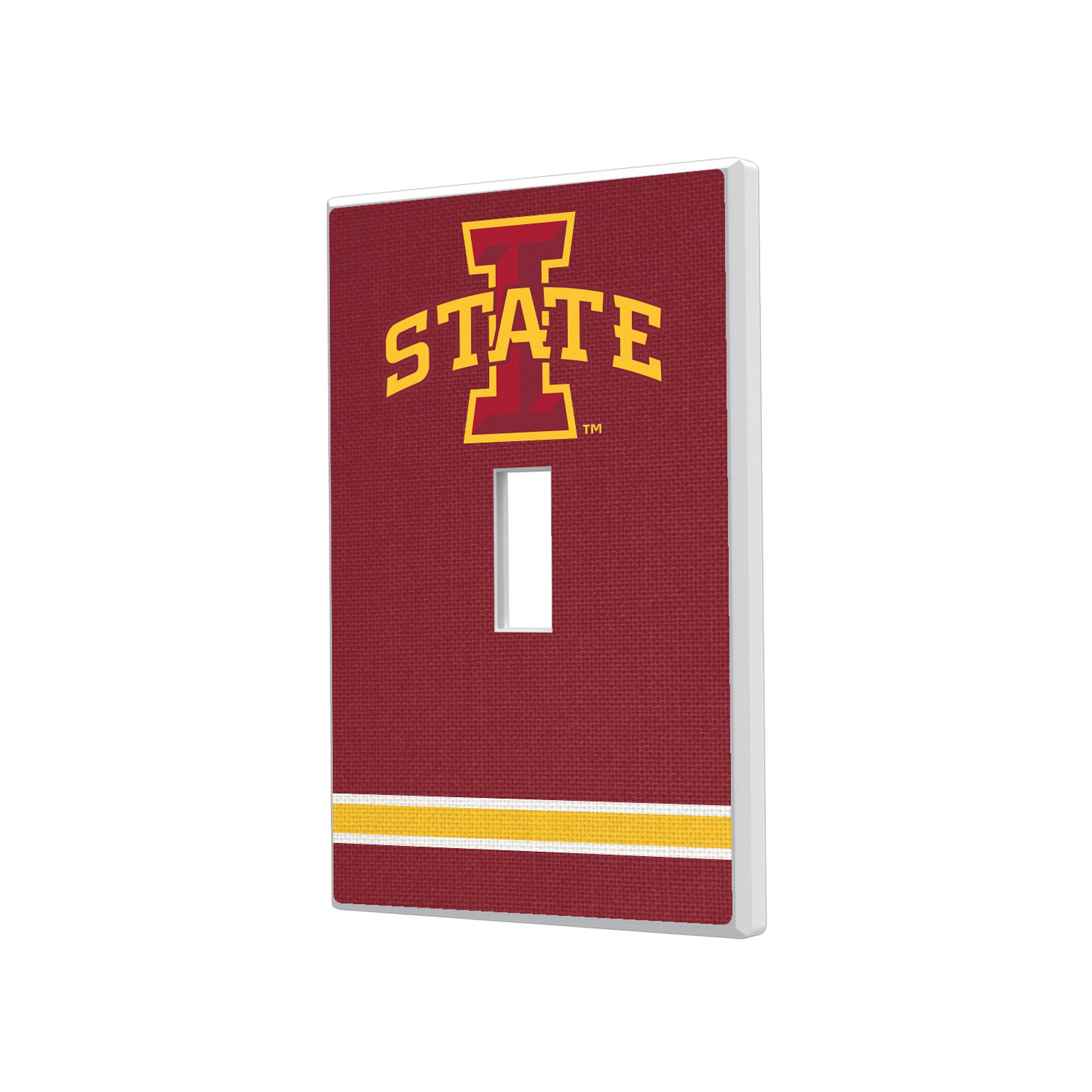 Iowa State Cyclones Stripe Design Single Toggle Light Switch Plate